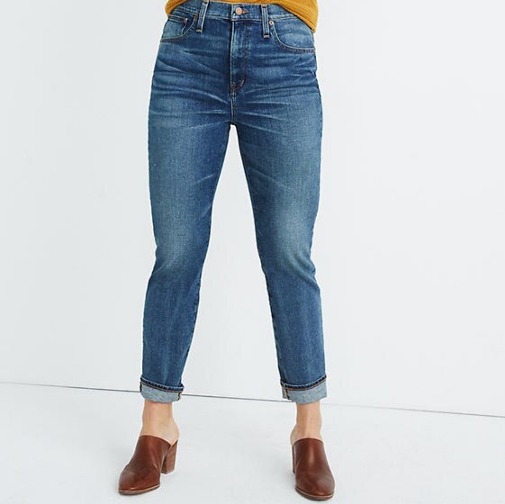 Madewell 26 High-Rise Slim Boyjean Frisco Wash